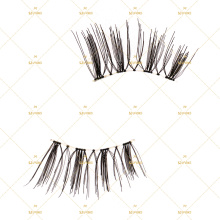 100% Remy Hair Custom Brand Lashes Human Hair Strip Eyelashes 3D Human Hair Eyelashes